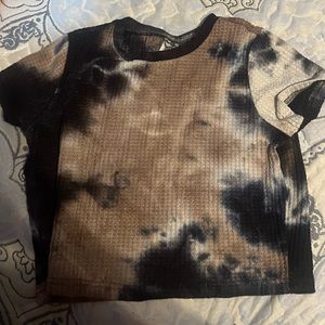 golden black and tan tie dye